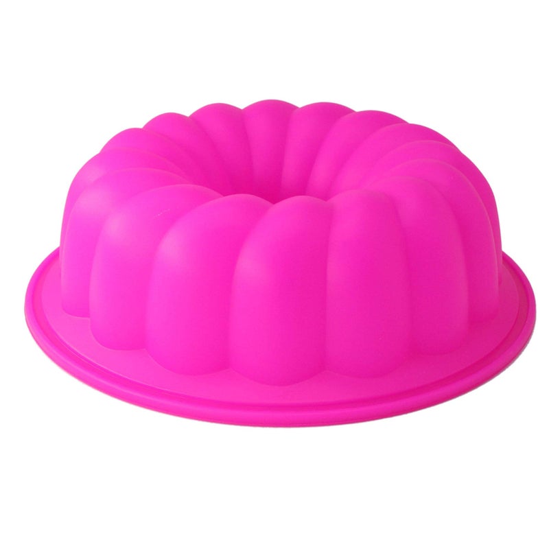 X-Haibei 8 Inch Fancy Round Donut Gelatin Jello Cake Chocolate Baking Silicone Mold - Image 5